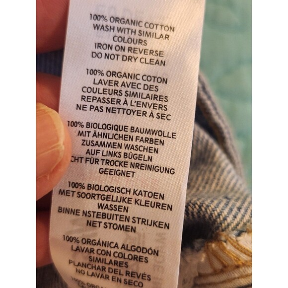 Nasty‎ Gal Size US 12 Organic Blue Denim Split Hem High Rise Mom Jeans NWT - Picture 8 of 11